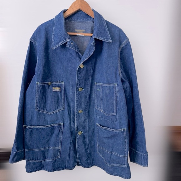 Vintage Osh Kosh B’gosh denim barn jacket coat Mens Size 46 Regular